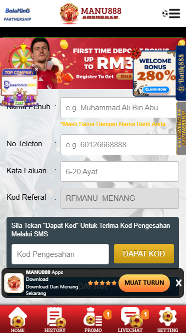 Manu888 Register